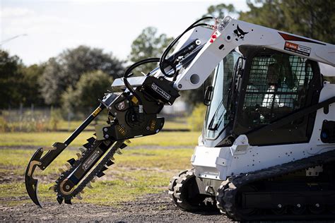 can you excavate with a skid steer|trenching attachment for skid steer.